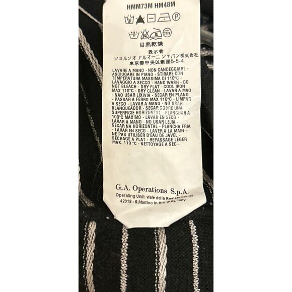 Armani Collezioni Top Sweater Black Silver Size Large - Picture 11 of 11